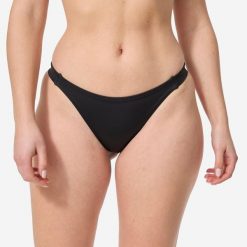 Dół kostiumu kąpielowego surfingowego damski Olaian Aly. Czarne bikini damskie OLAIAN, l, bez wzorów. Za 49.99 zł.