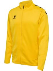 Bluza dresowa zapinana na zamek błyskawiczny Hummel Core XK. Żółte bluzy damskie Hummel, xl, bez wzorów, z dresówki, bez kaptura, na fitness i siłownię. Za 246.10 zł.