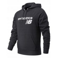 Bluza na co dzień męska NEW BALANCE z kapturem. Czarne bluzy męskie New Balance, m, bez wzorów, z kapturem. Za 269.00 zł.