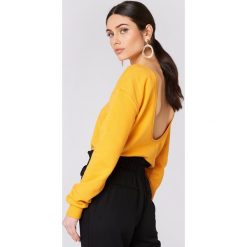 NA-KD Basic Sweter z głębokim dekoltem z tyłu - Orange. Swetry damskie marki NA-KD Basic. W wyprzedaży za 40.47 zł.
