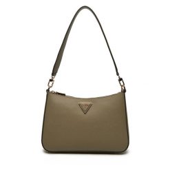 Torebka Guess. Brązowe torebki do ręki damskie Guess, z aplikacjami, klasyczne, bez dodatków. Za 279.99 zł.
