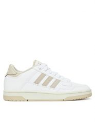 Adidas Buty do koszykówki Rapid Court Low JR3162 Biały. Białe obuwie sportowe damskie Adidas, bez wzorów, ze skóry, do koszykówki. Za 219.99 zł.