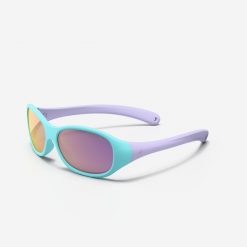 Okulary przeciwsłoneczne turystyczne dla dzieci Decathlon MH K120 - kat. 4. Niebieskie okulary przeciwsłoneczne dla dzieci Decathlon. Za 49.99 zł.