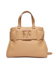 Armani Exchange Torebka XW000285 AF11902 U6149 Beżowy. Brązowe torebki do ręki damskie Armani Exchange, bez wzorów, ze skóry, bez dodatków. Za 709.99 zł.