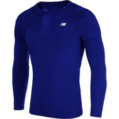 Koszulka kompresyjna - WSTM756PNB. Koszulki sportowe męskie New Balance, l, bez wzorów, z elastanu, bez kołnierzyka, bez ramiączek, do piłki nożnej. W wyprzedaży za 109.99 zł.