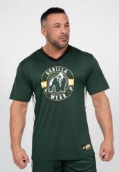 Orlando Koszulka - Zielony. Zielone koszulki sportowe męskie GORILLA WEAR, l, bez wzorów, z poliesteru, bez kołnierzyka, bez ramiączek, na fitness i siłownię. Za 209.00 zł.