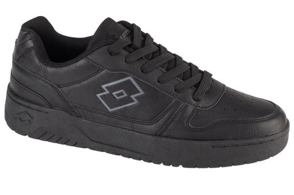 Buty męskie sportowe trampki GROOVN OC. Czarne trampki męskie Lotto, bez wzorów, z materiału, klasyczne, bez zapięcia. Za 117.00 zł.