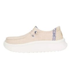 HeyDude Damskie Mokasyny Wendy Peak Chambray Woven. Brązowe mokasyny damskie Hey dude, z materiału. Za 359.00 zł.