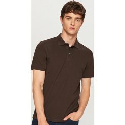 Koszulka polo - Brązowy. Brązowe koszulki polo męskie Reserved. Za 49.99 zł.