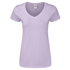 Koszulka Damska Iconic 150 Z Dekoltem V. Niebieskie koszulki sportowe damskie Fruit of the Loom, xl, bez wzorów, bez kołnierzyka, bez ramiączek, trekkingowe. Za 40.99 zł.