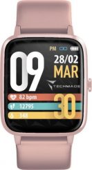 Smartwatch Techmade Smartwatch damski Techmade TM-MOVE-PK różowy pasek. Czerwone paski damskie Techmade, bez wzorów. Za 335.30 zł.