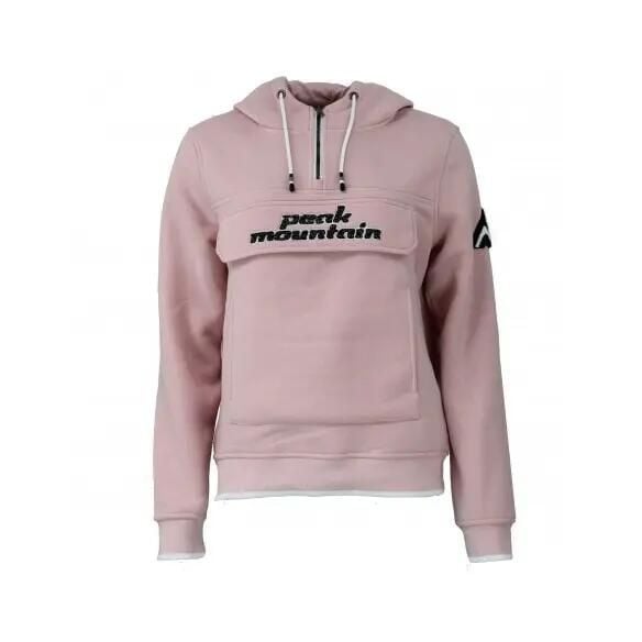 Damska bluza polarowa Peak Mountain Aflow. Czerwone bluzy damskie Peak Mountain, xl, bez wzorów, z polaru, bez kaptura. Za 176.50 zł.