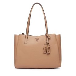 Torebka Guess. Brązowe torebki do ręki damskie Guess, z aplikacjami, klasyczne, bez dodatków. Za 634.99 zł.