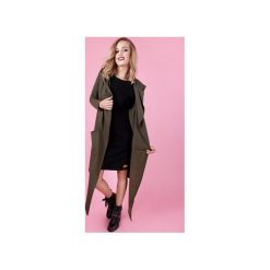 CHARAKTERNY PŁASZCZ SCARLETT - KHAKI. Zielone płaszcze damskie Madnezz, z bawełny. Za 249.00 zł.