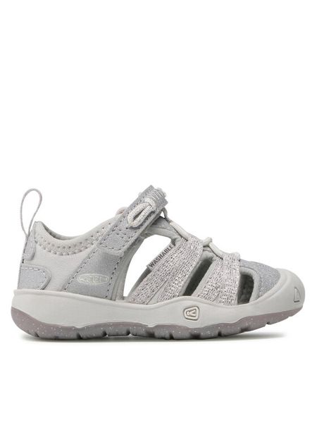 Keen Sandały Moxie Sandal 1018367 Srebrny. Szare sandały dziewczęce Keen, z materiału, bez zapięcia. Za 199.99 zł.