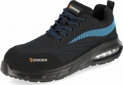 PROCERA TEXO-AIR WAVE SB - Półbuty bezpieczne TEXO-AIR WAVE SB ze stalowym podnoskiem 44. Szare półbuty na co dzień męskie PROCERA, bez zapięcia. Za 129.00 zł.