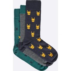 John Frank - Skarpety (3-pack). Szare skarpety męskie marki John Frank, z bawełny. W wyprzedaży za 27.90 zł.