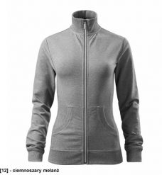 MALFINI - ADLER - Bluza damska, 300 g/m, 3 % elastan, 97 % bawełna ciemnoszary melanż M. Szare bluzy damskie Malfini, m, bez wzorów, z bawełny, bez kaptura. Za 102.81 zł.