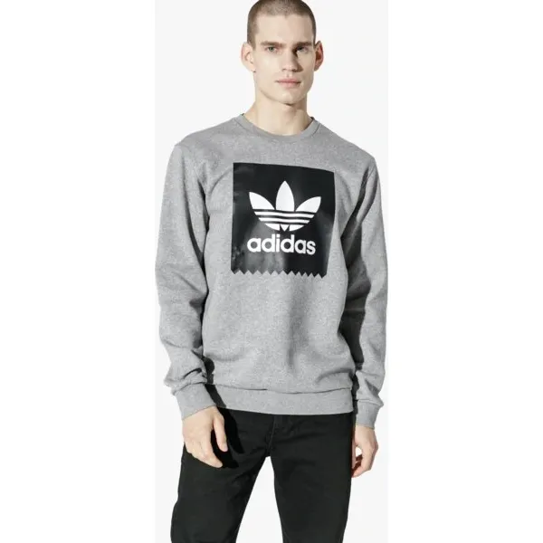 Adidas Bluza Bb Crewneck , szary, rozmiar L. Szare bluzy męskie Adidas, l, bez wzorów, z bawełny, bez kaptura. W wyprzedaży za 199.99 zł.