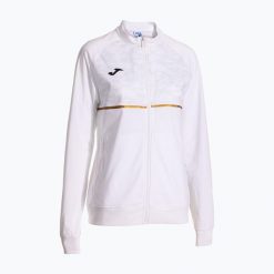Bluza do biegania damska Joma Record III Full Zip. Białe bluzy sportowe damskie Joma, l, bez wzorów, bez kaptura, do biegania. Za 129.99 zł.