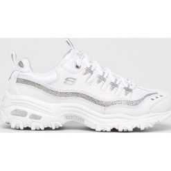 Skechers - Buty. Szare obuwie sportowe damskie Skechers, z materiału. W wyprzedaży za 259.90 zł.