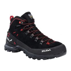 Buty trekkingowe damskie Salewa Alp Mate Winter Mid WP. Czarne obuwie sportowe damskie Salewa, na jesień, trekkingowe. Za 806.00 zł.