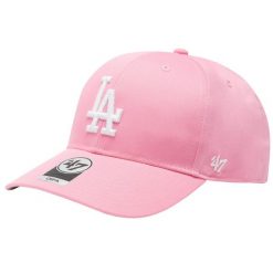 Czapka z daszkiem damska MLB Los Angeles Dodgers Cap. Czerwone czapki i kapelusze damskie 47 Brand, bez wzorów, sportowe. Za 139.00 zł.