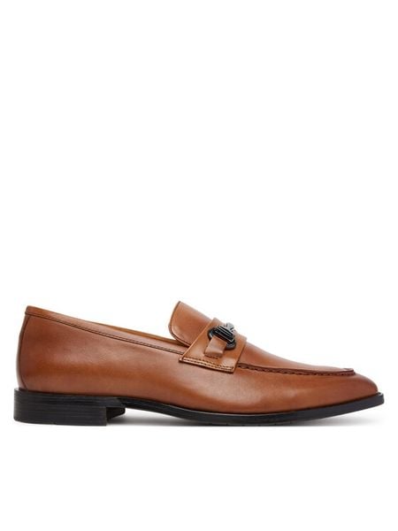 Aldo Loafersy Thado 13963660 Brązowy. Brązowe eleganckie półbuty Aldo, ze skóry. Za 363.99 zł.