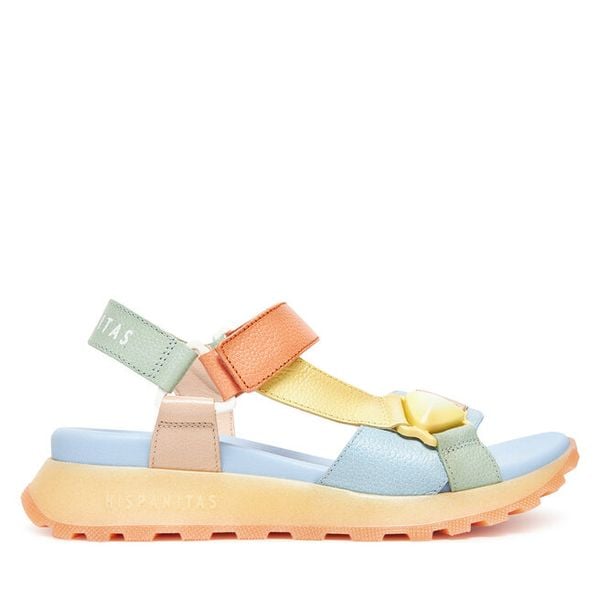 Sandały Hispanitas. Sandały damskie Hispanitas, bez wzorów, bez obcasa, na płaskiej podeszwie, bez zapięcia. Za 419.99 zł.