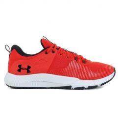 Buty treningowe męskie Under Armour Charged Engage. Czerwone buty sportowe męskie Under Armour, z materiału, bez zapięcia, na fitness i siłownię. Za 308.00 zł.