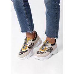 Żółte Sneakersy Tin. Żółte obuwie sportowe damskie Born2be, bez wzorów. Za 99.99 zł.