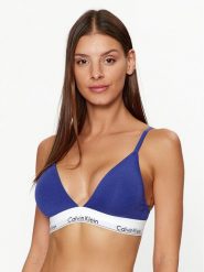 Calvin Klein Underwear Biustonosz braletka 000QF5650E Niebieski. Niebieskie biustonosze Calvin Klein Underwear, bez wzorów, z bawełny. Za 119.99 zł.