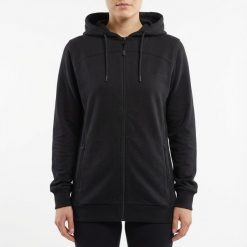 Kurtka Treningowa Oversize z Kapturem Czarna. Czarne kurtki sportowe damskie Legea, uniwersalny, bez wzorów, z bawełny, z kapturem, do biegania. Za 92.00 zł.