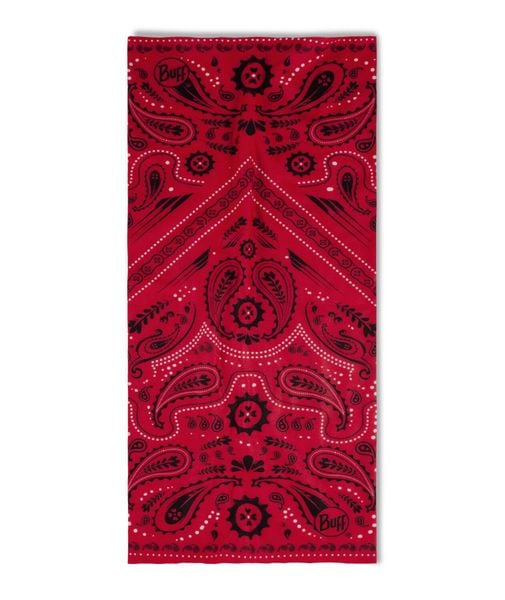 Chusta Buff Original EcoStretch. Czarne szaliki i chusty damskie Buff, bez wzorów, z elastanu, retro. Za 135.50 zł.