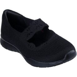 Baleriny damskie Skechers Seager Cute N' Coy. Czarne baleriny damskie Skechers, bez wzorów, bez obcasa. Za 390.00 zł.