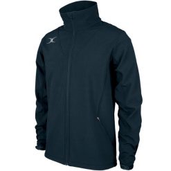 Kurtka Gilbert Pro Soft Shell Full Zip. Niebieskie kurtki sportowe męskie gilbert, bez wzorów, z dresówki. Za 501.50 zł.