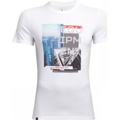 T-shirt męski TSM609 - biały - Outhorn. T-shirty męskie marki Outhorn. W wyprzedaży za 29.99 zł.