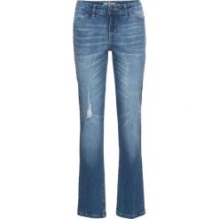 Dżinsy "authentik-stretch" STRAIGHT bonprix niebieski. Jeansy damskie marki bonprix. Za 99.99 zł.