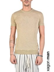 Xagon Man T-Shirt | P21081J11202 | Mężczyzna | Beżowy. Brązowe t-shirty męskie Xagon, m, bez wzorów, z bawełny, bez kołnierzyka. W wyprzedaży za 189.00 zł.