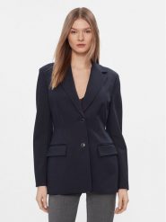 Tommy Hilfiger Marynarka WW0WW40341 Granatowy Slim Fit. Niebieskie żakiety damskie Tommy Hilfiger, bez wzorów, z wiskozy. Za 1,039.00 zł.