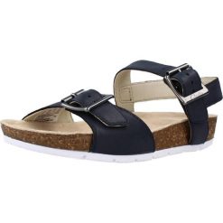 Sandały CLARKS RIVER SAND K Niebieski. Niebieskie sandały damskie Clarks, bez wzorów, ze skóry, bez obcasa, bez zapięcia. Za 152.99 zł.