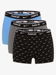Nike Obcisłe bokserki pakowane po 3 szt. Mężczyźni Bawełna niebieski|szary|czarny|wielokolorowy, XL. Czarne bokserki męskie Nike, m, bez wzorów, z bawełny. Za 189.95 zł.