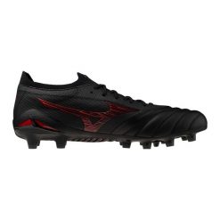 Buty piłkarskie Mizuno Morelia Neo Iv Beta Japan FG. Czarne buty sportowe męskie Mizuno, bez zapięcia, do piłki nożnej. W wyprzedaży za 1,276.00 zł.