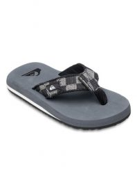 Sandały dla Chłopców MONKEY ABYSS. Szare sandały chłopięce Quiksilver, z materiału, bez zapięcia. Za 94.99 zł.