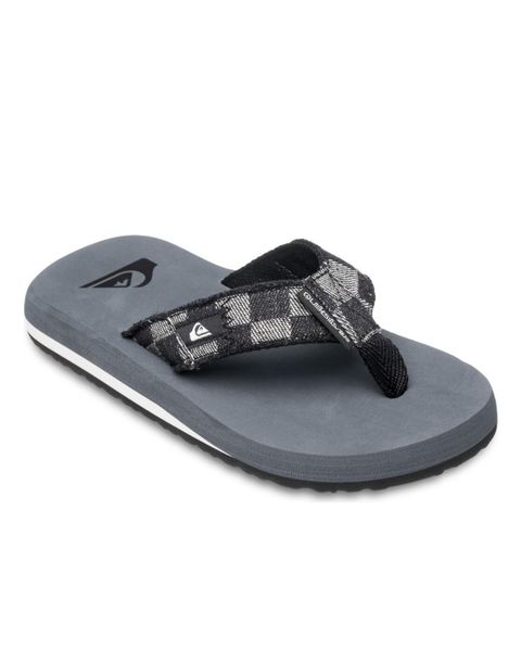 Sandały dla Chłopców MONKEY ABYSS. Szare sandały chłopięce Quiksilver, z materiału, bez zapięcia. Za 94.99 zł.