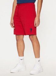U.S. Polo Assn. Szorty sportowe MUP3355 Czerwony Regular Fit. Czerwone krótkie spodenki sportowe męskie U.S. Polo Assn., m, bez wzorów, z bawełny. Za 129.99 zł.