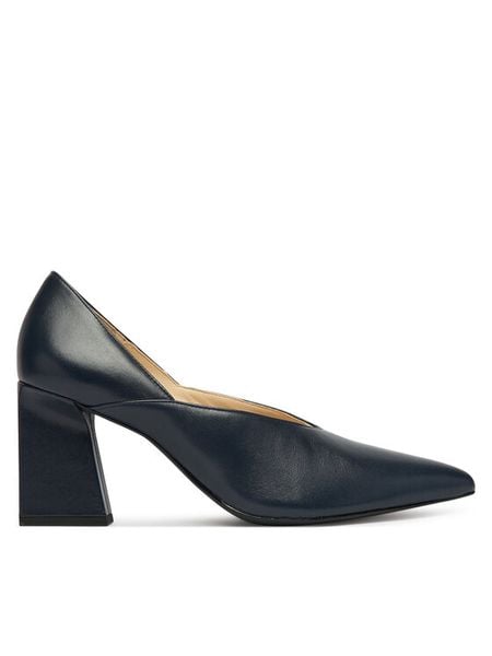 HÖGL Czółenka 0-187521-30000 Granatowy. Niebieskie czółenka damskie HÖGL, bez wzorów, ze skóry, bez obcasa, bez zapięcia. Za 799.99 zł.