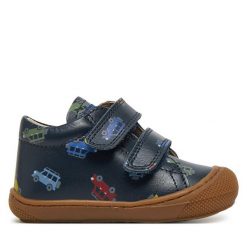 Sneakersy Naturino. Niebieskie trampki i tenisówki chłopięce Naturino, bez wzorów, bez zapięcia. Za 189.99 zł.