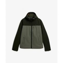 Kurtka softshell z kapturem Superdry. Zielone kurtki męskie Superdry., xl, bez wzorów, z softshellu, eleganckie, z kapturem. Za 421.30 zł.
