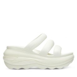 Klapki Crocs. Brązowe klapki damskie Crocs, bez wzorów, bez obcasa. Za 249.99 zł.